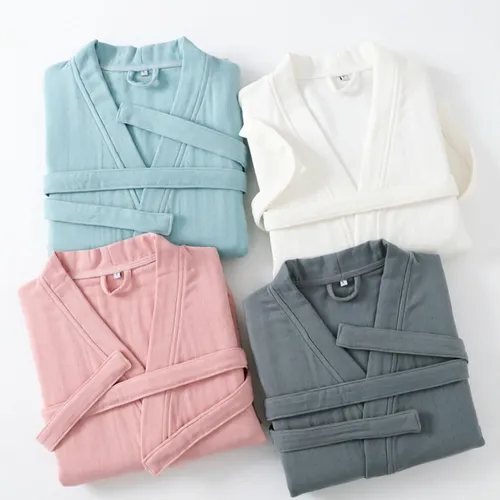 4 Layer Gauze Cotton Bathrobes - Imprint Now - CA