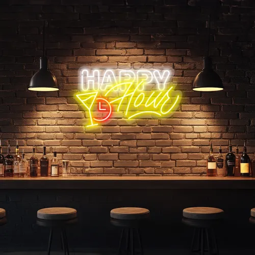 Custom Happy Hour Neon Signs