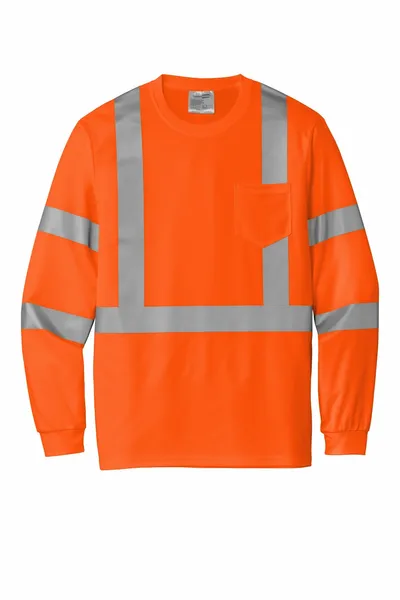 CornerStone ANSI 107 Class 3 Mesh Long Sleeve Tee. CS203 - Imprint Now - CA