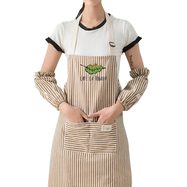 Striped Cotton and Linen Apron - Imprint Now - CA