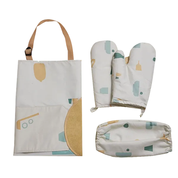 Striped Three-Piece Apron - Imprint Now - CA