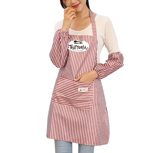 Waterproof Polyester Stripe Apron - Imprint Now - CA