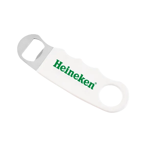 White Hand Grip Flat Bottle Opener - Imprint Now - CA