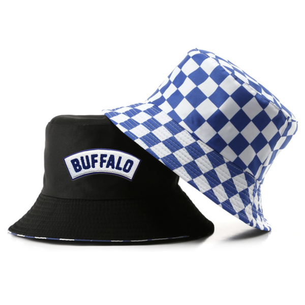 Checkered Cotton Bucket Hat - Imprint Now - CA