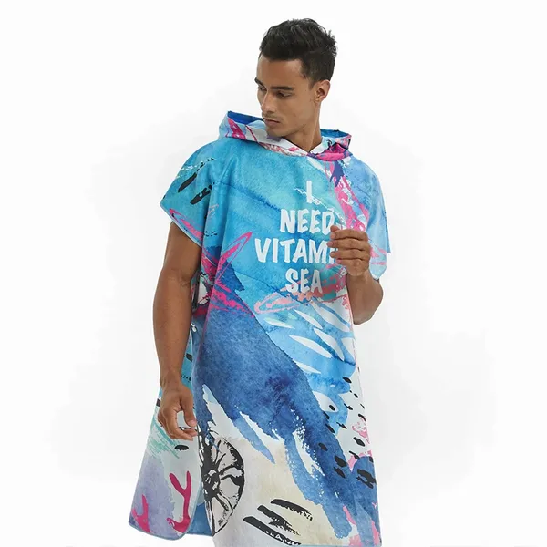 Custom Hooded Beach Towels - Imprint Now - CA