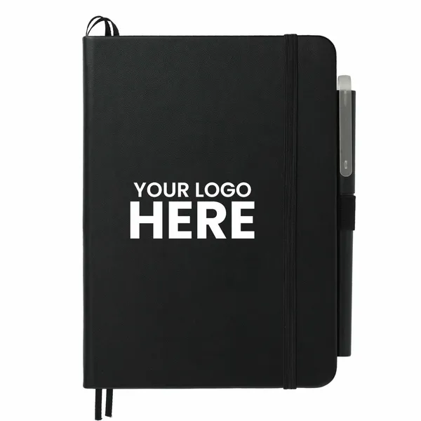 13 cm x 18 cm Recycled Bulleting Bound Notebook w Pen