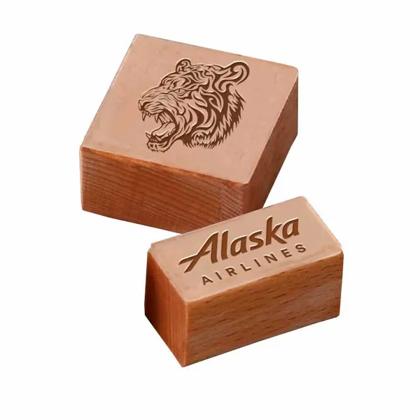 Rectangle Wood Rubber Stamps