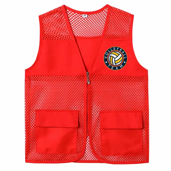 Breathable Mesh Vests with Zippers - Imprint Now - CA