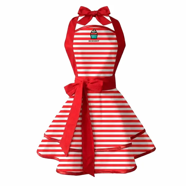 Classic Stripe Double Layer Cotton Aprons - Imprint Now - CA
