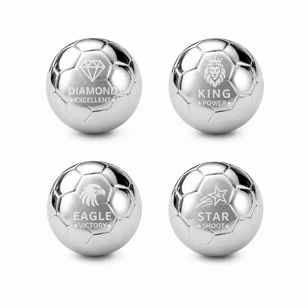 Soccer Ball Stainless Steel Ice Cubes