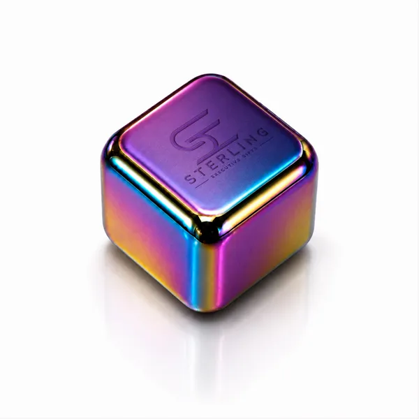 Rainbow Stainless Steel Ice Cubes