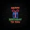 Happy Birthday To You with Gift Neon Sign - Imprint Now - CA