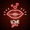 Lips with Love You Neon Sign - Imprint Now - CA