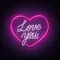 Pink Love You Neon Sign - Imprint Now - CA
