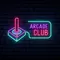 Retro Joystick Arcade Club Neon Sign - Imprint Now - CA