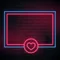 Love Heart Neon Glowing Frame Neon Sign - Imprint Now - CA