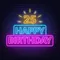 25th Happy Birthday Neon Sign - Imprint Now - CA