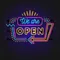 We Are Open Modern Neon Sign - Imprint Now - CA