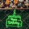 Happy Birthday Text in Big Cake Neon Sign - Imprint Now - CA