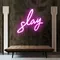 Glowing Slay Pink Neon Sign - Imprint Now - CA