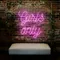 Chic Pink Girls Only Neon Sign - Imprint Now - CA