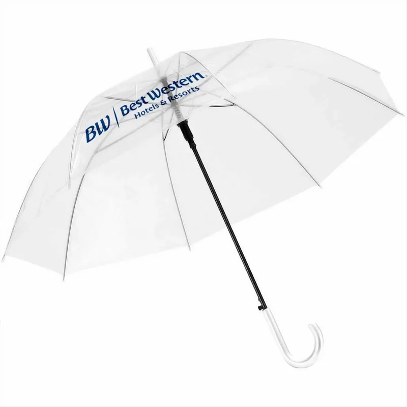 Clear Umbrella - 117 cm Arc - Imprint Now - CA
