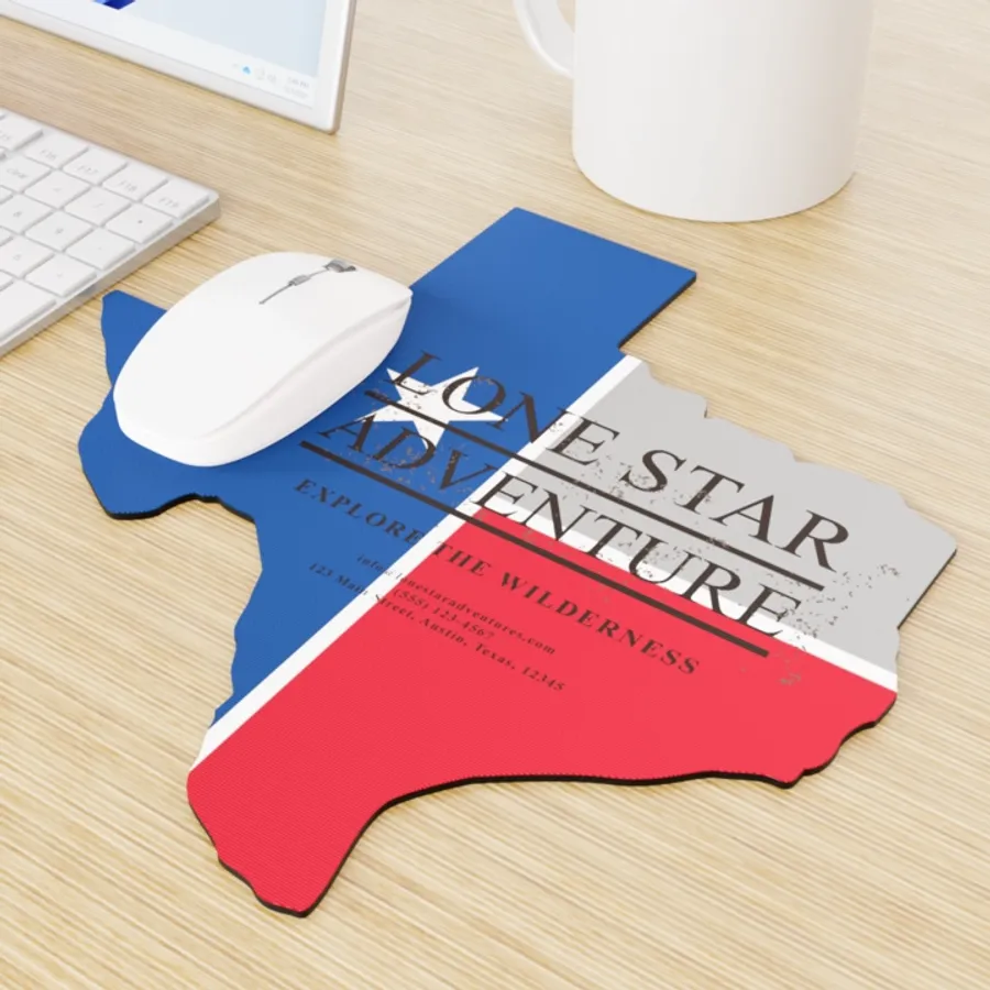 Custom Shape Die Cut Mouse Pad - Imprint Now - CA