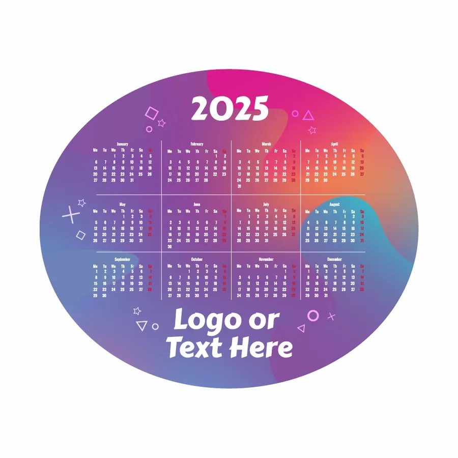 Colorful Gradient Calendar Mouse Pad - Imprint Now - CA