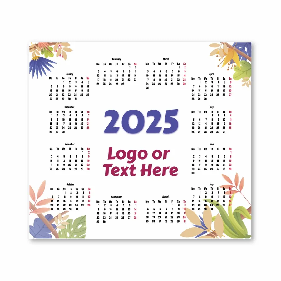 Floral Mouse Pad with Calendar - Imprint Now - CA