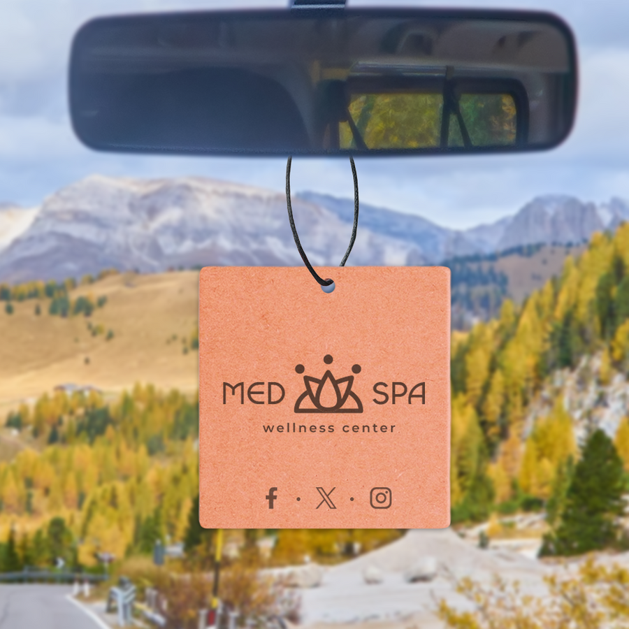 Eco Kraft Paper Air Freshener - Imprint Now - CA