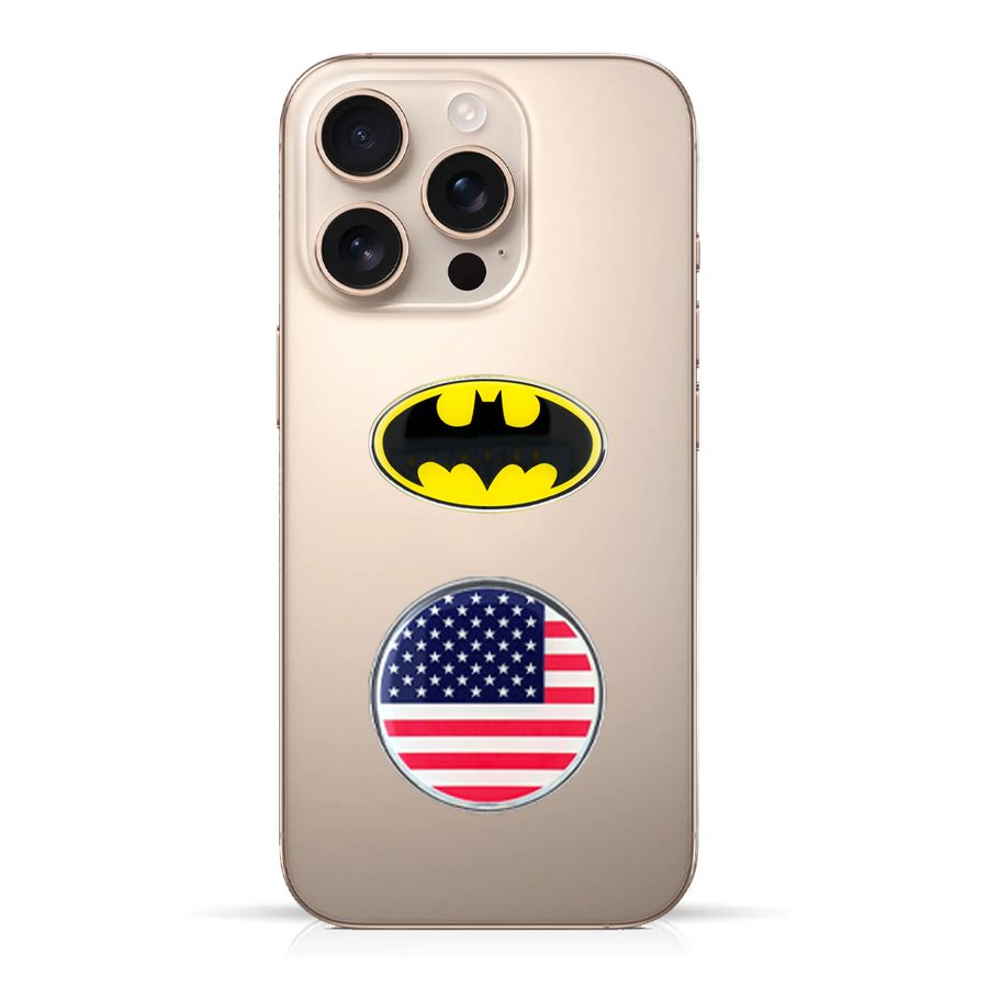 Phone Metal Badge Stickers - Imprint Now - CA
