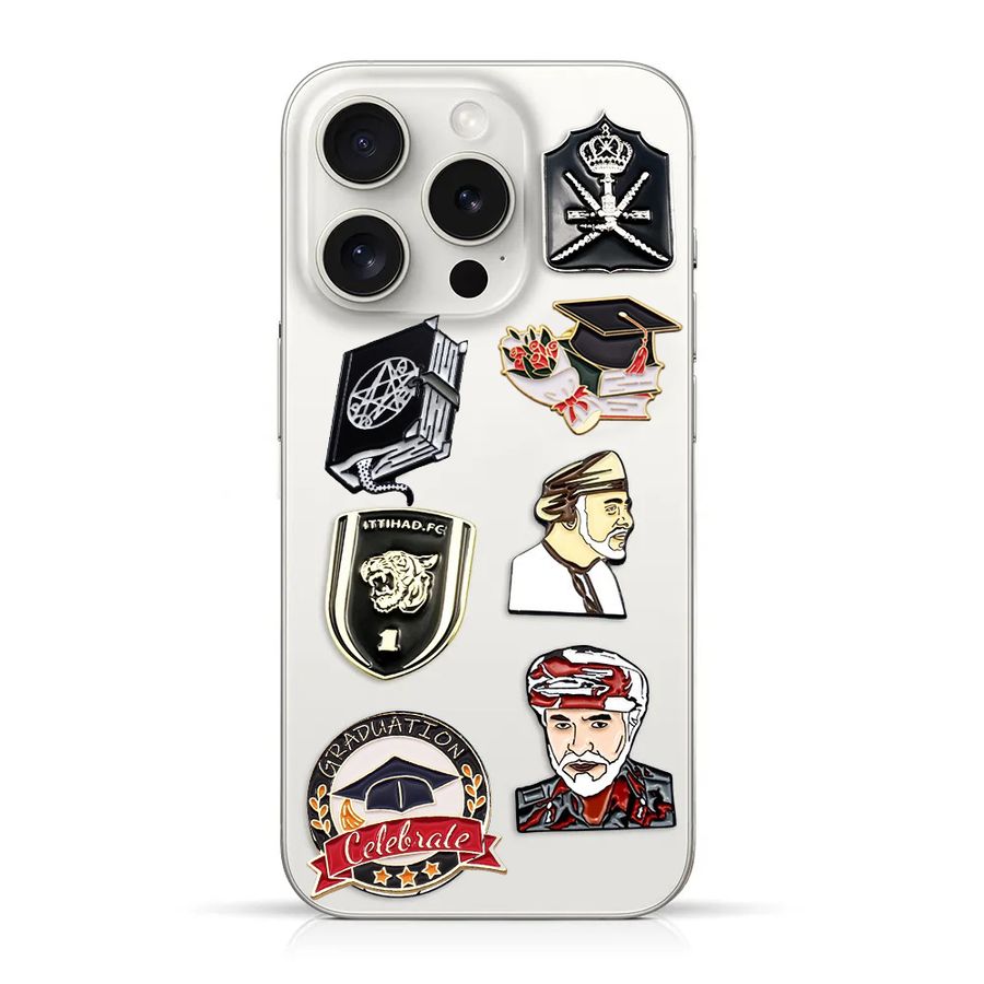 Phone Metal Badge Stickers - Imprint Now - CA