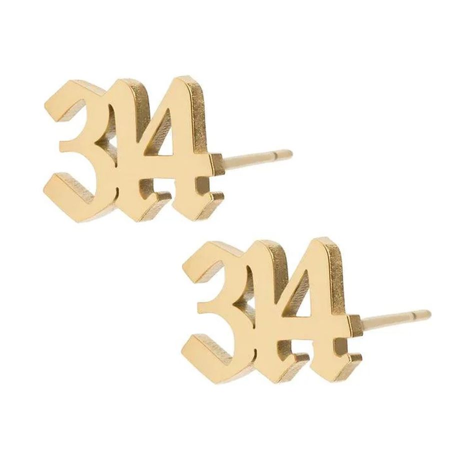 Die Struck Metal Earrings - Imprint Now - CA