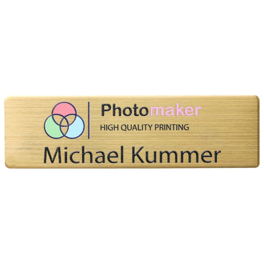 UV Printed Name Badges - Imprint Now - CA