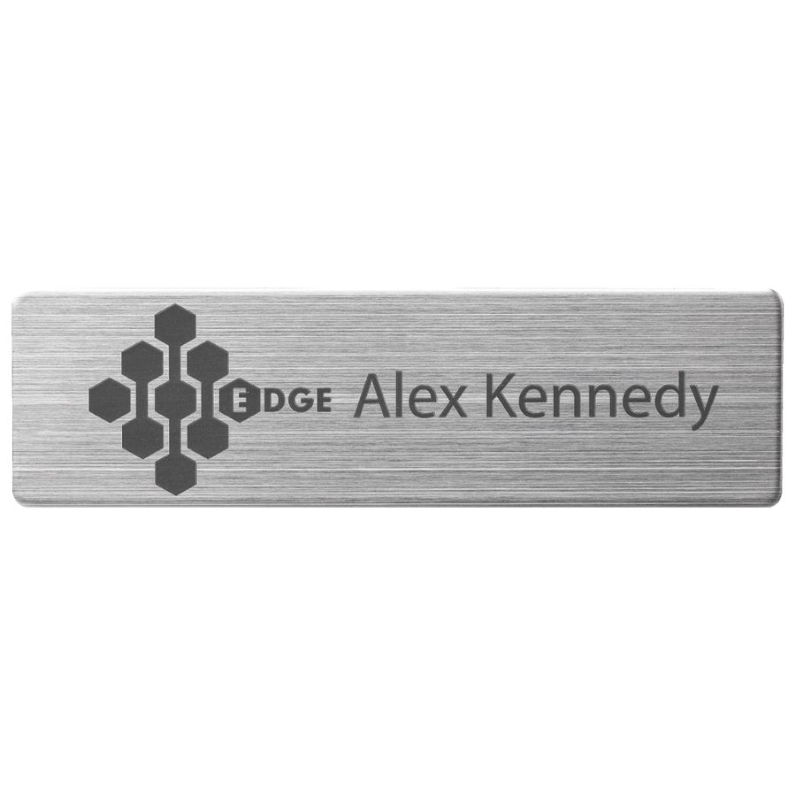 Engraved Metal Name Badges - Imprint Now - CA