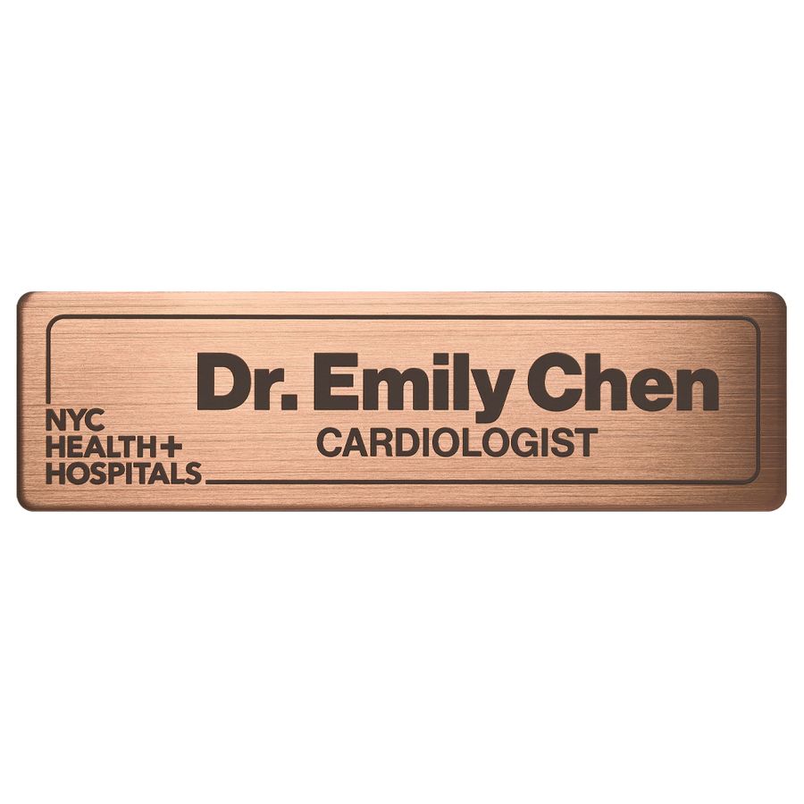 Engraved Metal Name Badges - Imprint Now - CA