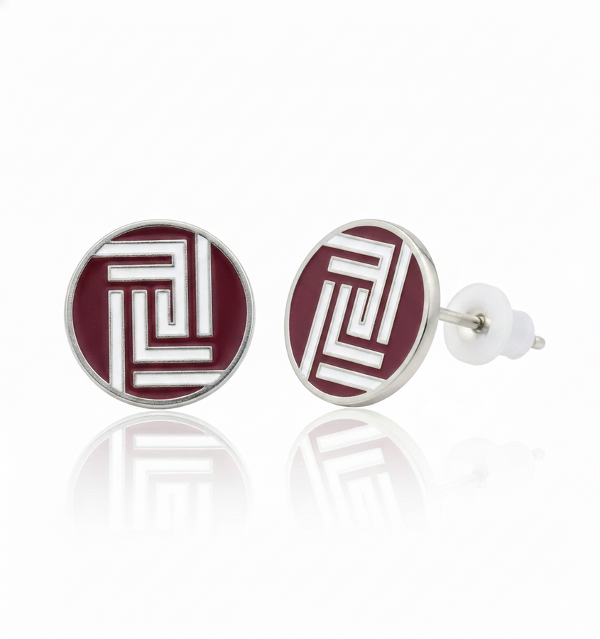 Soft Enamel Metal Earrings - Imprint Now - CA