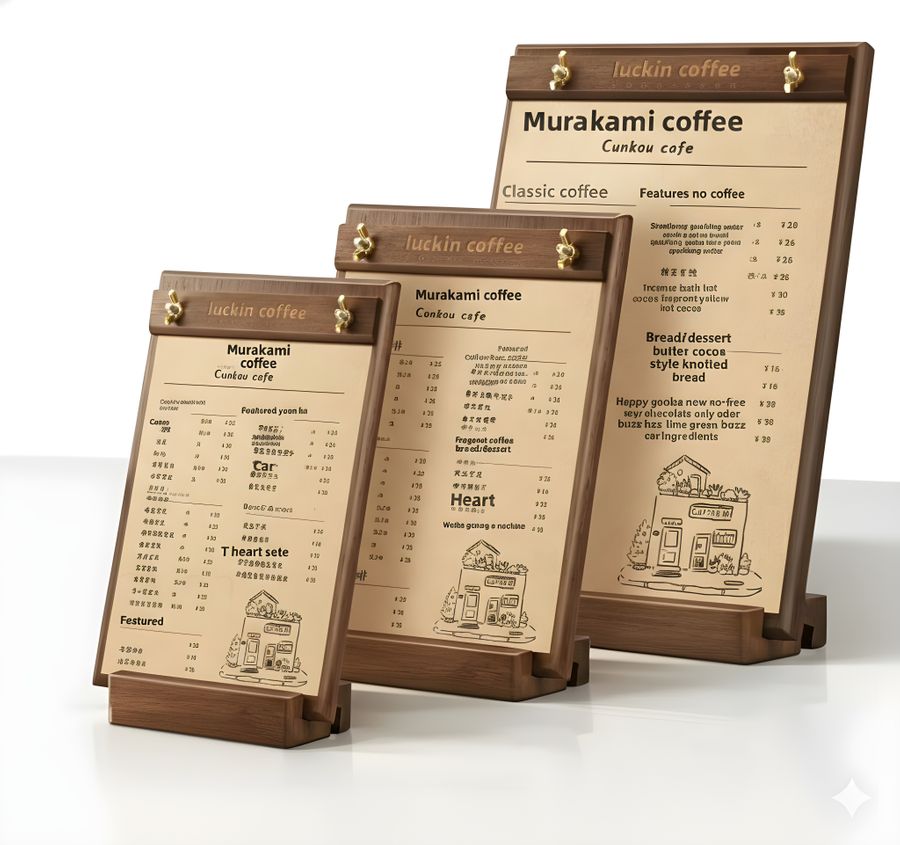 Wood Menus - Imprint Now - CA