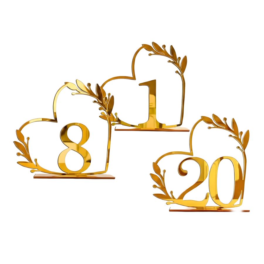Wedding Table Numbers - Imprint Now - CA
