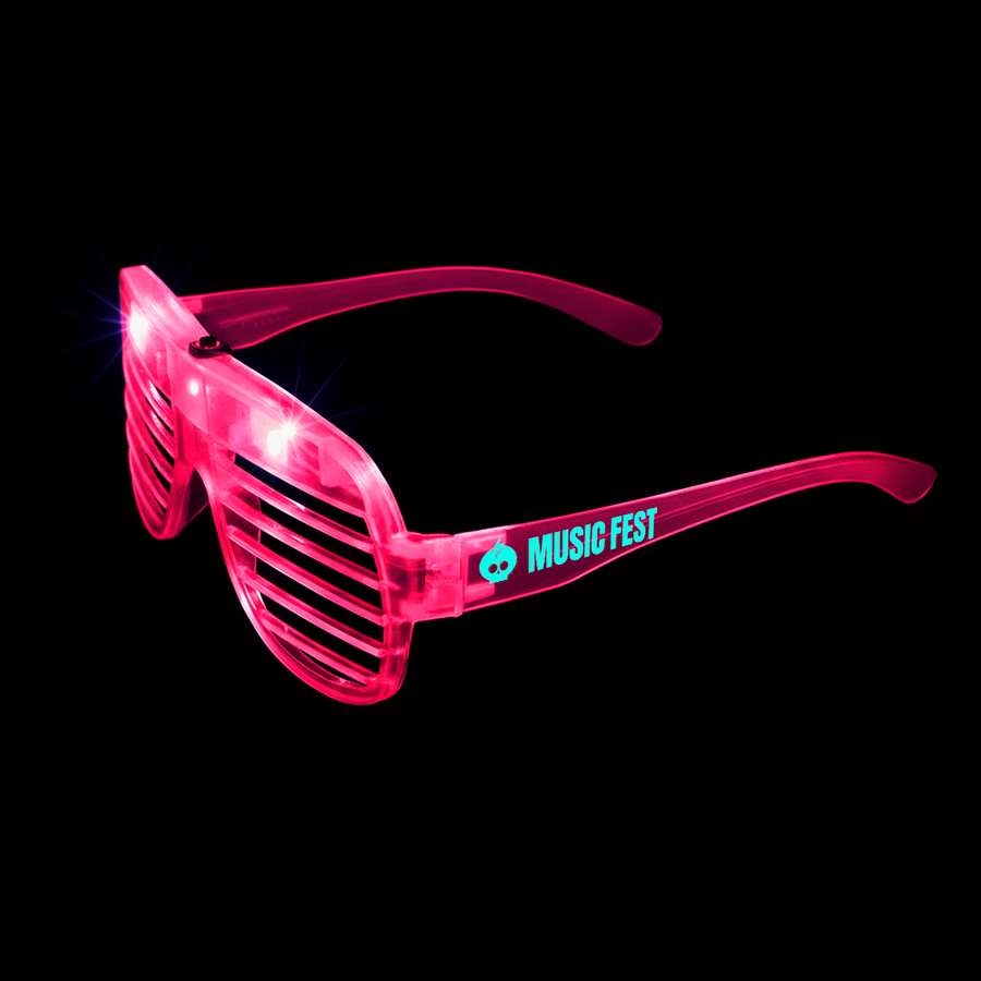 Light-Up LED Slotted Glasses - Imprint Now - CA