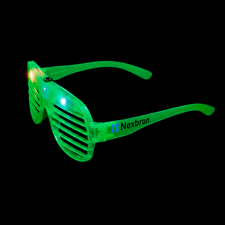 Light-Up LED Slotted Glasses - Imprint Now - CA
