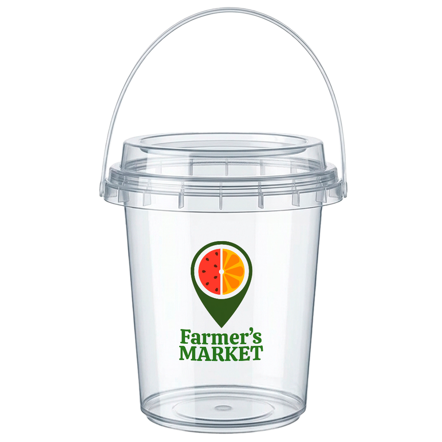 Premium Transparent Drink Buckets - Imprint Now - CA