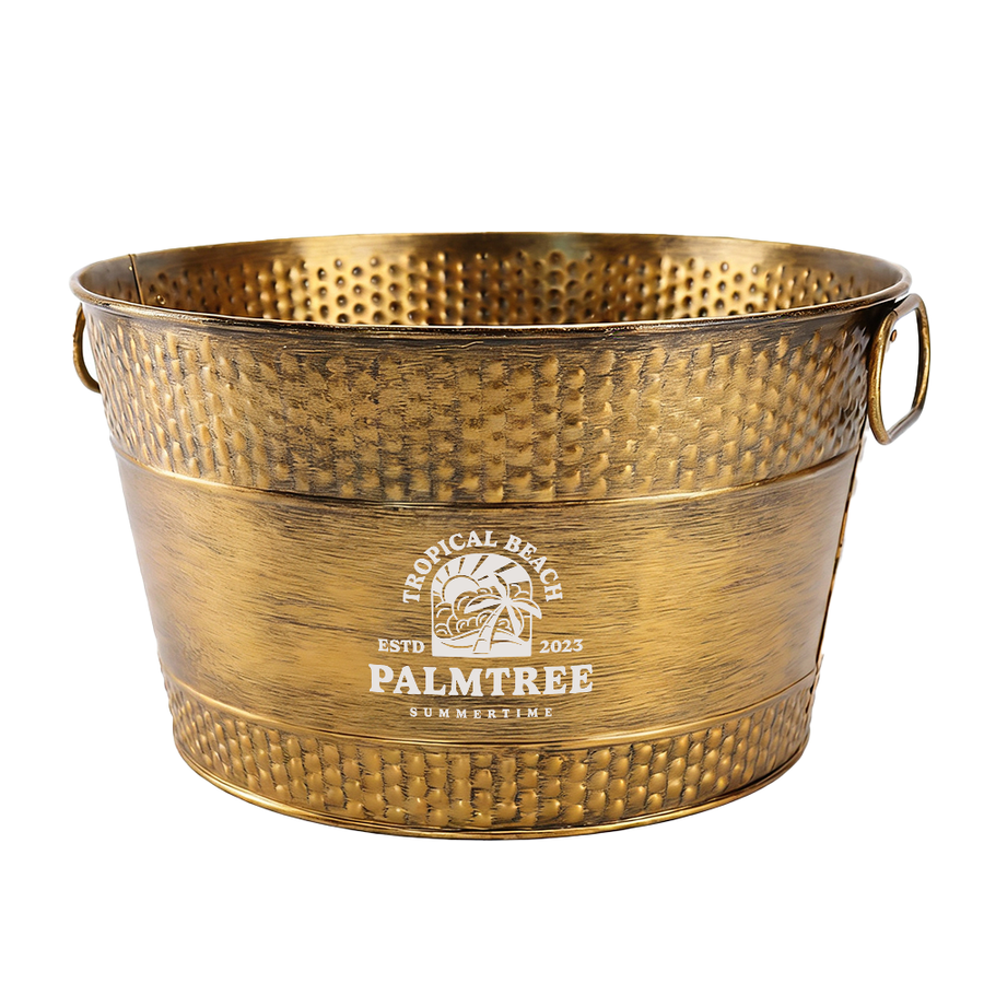 Galvanized Beverage & Ice Buckets - Imprint Now - CA