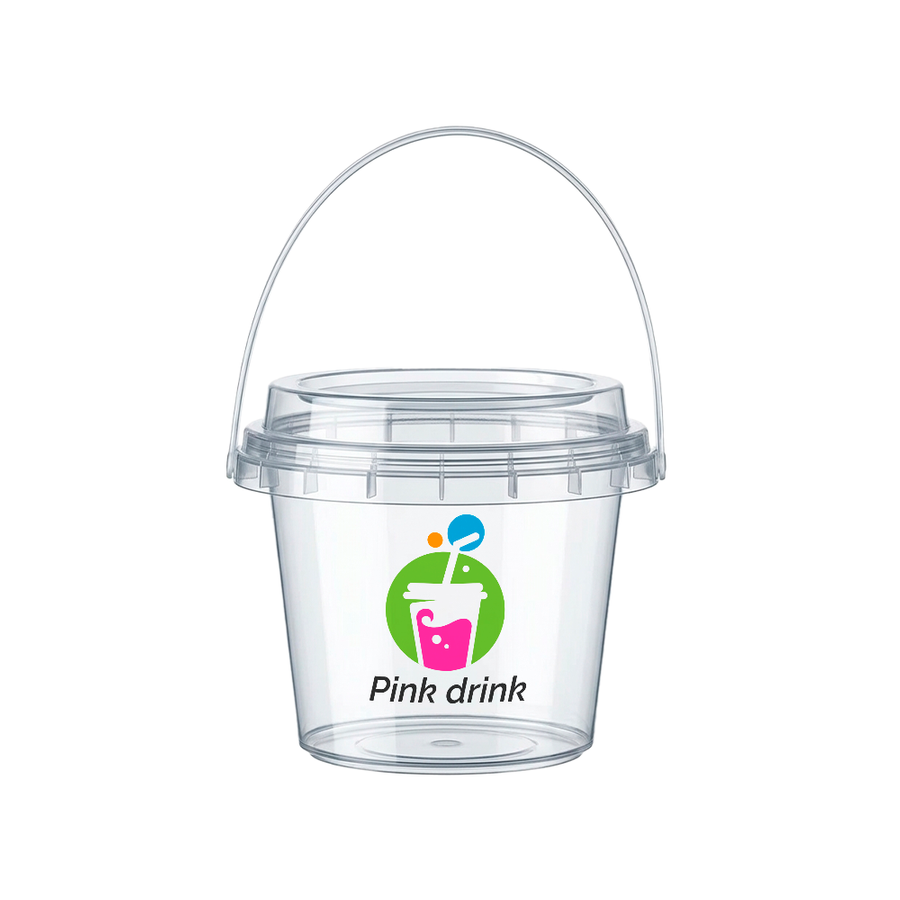 Premium Transparent Drink Buckets - Imprint Now - CA