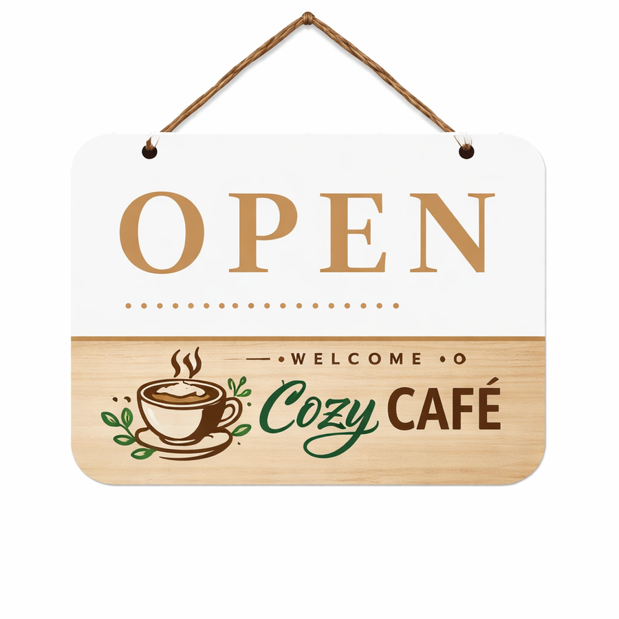 Plastic Hanging Door Signs - Imprint Now - CA