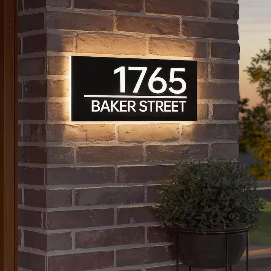 Backlit House Signs - Imprint Now - CA