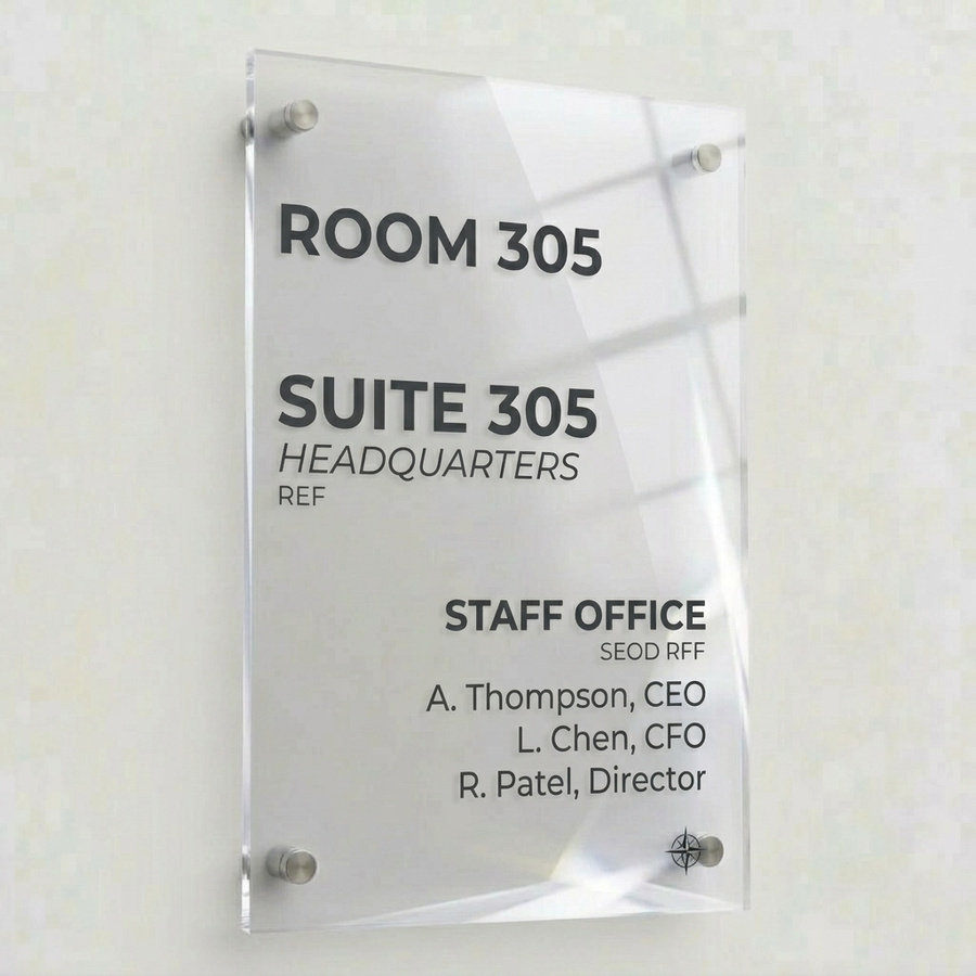 Colourful Acrylic Door Signs - Imprint Now - CA