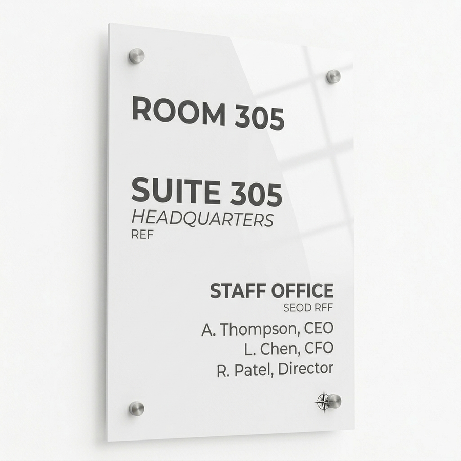 Colourful Acrylic Door Signs - Imprint Now - CA