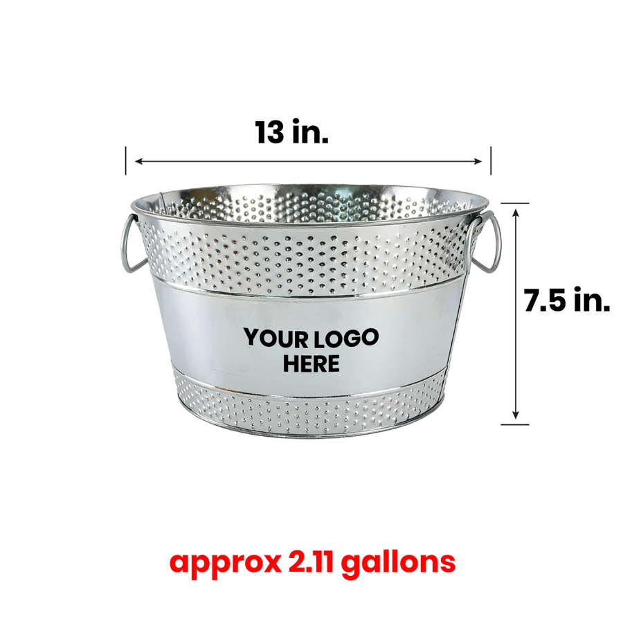 Galvanized Beverage & Ice Buckets - Imprint Now - CA