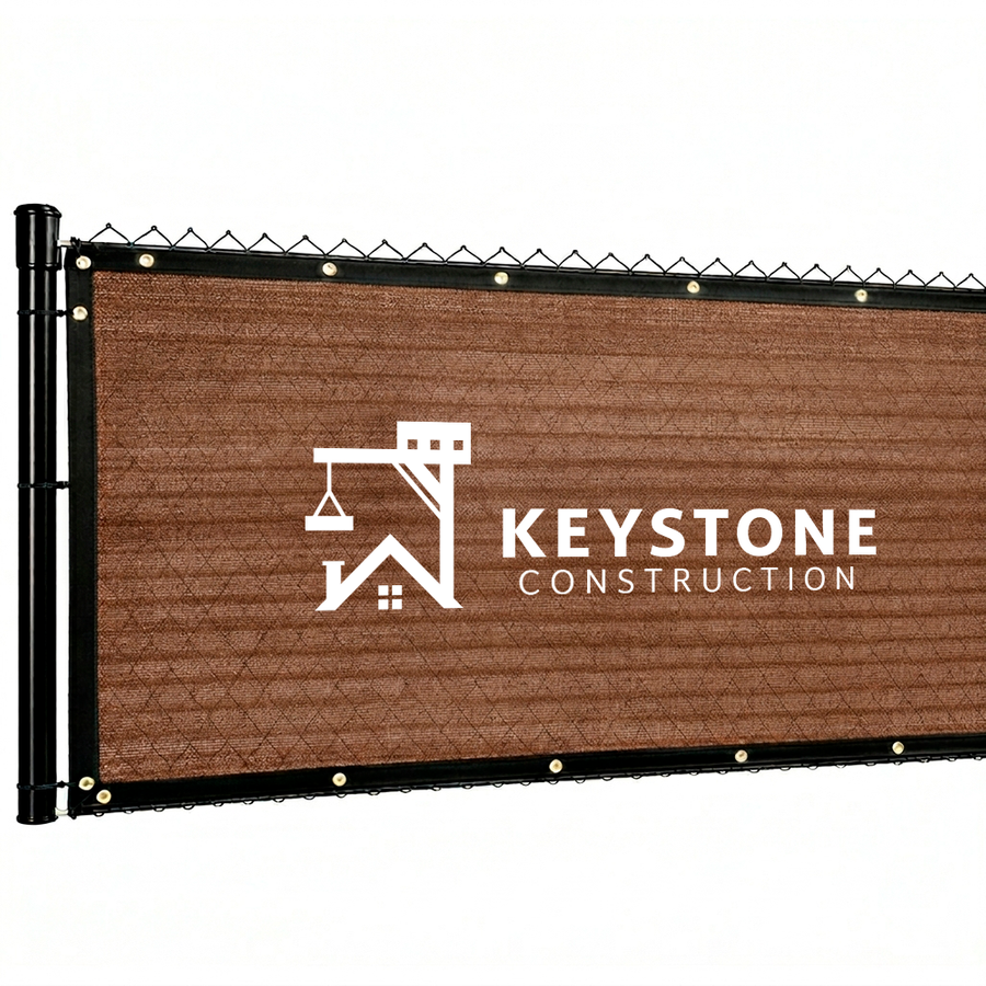 Custom 90% Blockage Fence Screen - Imprint Now - CA